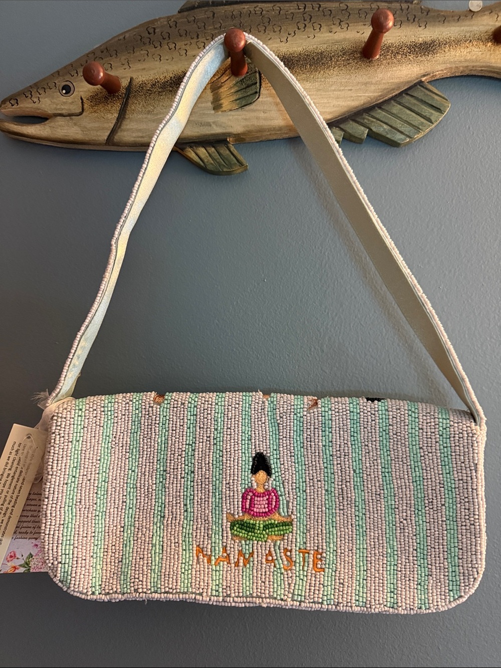 Beaded namaste yoga flap closure viral purse TJ Maxx Marshall’s
New - Picture 4 of 11